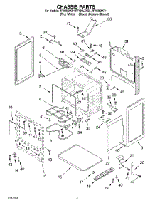 03 - Chassis Parts parts for Whirlpool Range RF199LXKP1 from AppliancePartsPros.com