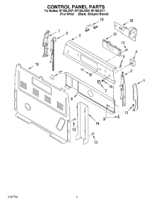 04 - Control Panel Parts parts for Whirlpool Range RF199LXKP1 from AppliancePartsPros.com