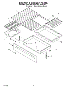 05 - Drawer & Broiler Parts, Miscellaneous Parts parts for Whirlpool Range RF199LXKT1 from AppliancePartsPros.com