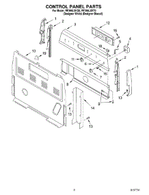 02 - Control Panel parts for Whirlpool Range RF366LXKT0 from AppliancePartsPros.com