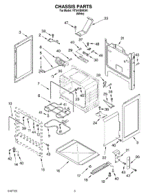 03 - Chassis parts for Whirlpool Range RF341BXKW1 from AppliancePartsPros.com