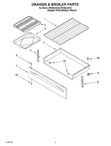 04 - Drawer And Broiler parts for Whirlpool Range RF366LXKQ0 from AppliancePartsPros.com