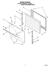 06 - Door Parts parts for Whirlpool Range RF3020XKT1 from AppliancePartsPros.com