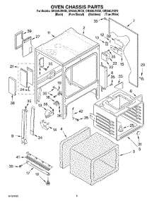 03 - Oven Chassis Parts parts for Whirlpool Range GR556LRKB0 from AppliancePartsPros.com