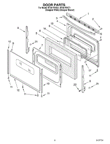05 - Door, Optional parts for Whirlpool Range RF361PXKT1 from AppliancePartsPros.com