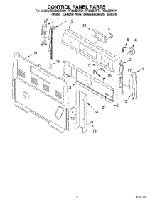 02 - Control Panel Parts parts for Whirlpool Range RF362BXKT1 from AppliancePartsPros.com