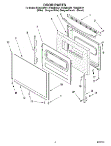 05 - Door Parts, Miscellaneous Parts parts for Whirlpool Range RF362BXKT1 from AppliancePartsPros.com