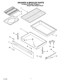 05 - Drawer And Broiler parts for Whirlpool Range SF369LEKQ1 from AppliancePartsPros.com