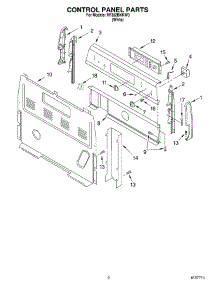 02 - Control Panel Parts parts for Whirlpool Range RF352BXKW0 from AppliancePartsPros.com