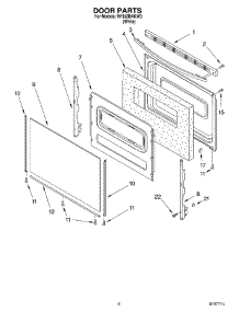 05 - Door Parts, Miscellaneous Parts parts for Whirlpool Range RF352BXKW0 from AppliancePartsPros.com