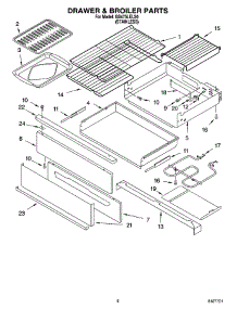 06 - Drawer & Broiler Parts, Miscellaneous Parts parts for Whirlpool Range GS475LELS0 from AppliancePartsPros.com
