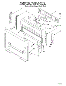 02 - Control Panel Parts parts for Whirlpool Range SF195LEKB1 from AppliancePartsPros.com