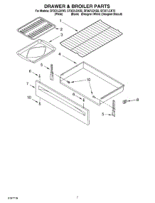 05 - Drawer & Broiler Parts parts for Whirlpool Range SF367LEKQ2 from AppliancePartsPros.com