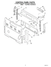 02 - Control Panel Parts parts for Whirlpool Range GR440LXLP0 from AppliancePartsPros.com