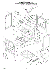 03 - Chassis Parts parts for Whirlpool Range GR440LXLP0 from AppliancePartsPros.com