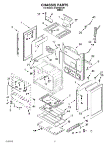 04 - Chassis parts for Whirlpool Range SF341BEKW1 from AppliancePartsPros.com