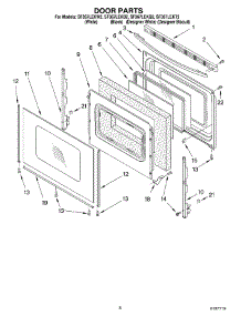 06 - Door Parts, Miscellaneous Parts parts for Whirlpool Range SF367LEKW2 from AppliancePartsPros.com