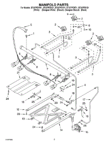 03 - Manifold parts for Whirlpool Range SF357PEKB1 from AppliancePartsPros.com