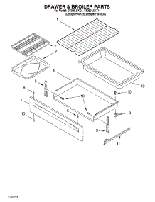 05 - Drawer & Broiler Parts parts for Whirlpool Range SF380LEKT1 from AppliancePartsPros.com