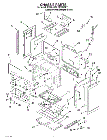 04 - Chassis Parts parts for Whirlpool Range SF380LEKQ1 from AppliancePartsPros.com