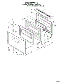 06 - Door Parts, Miscellaneous Parts parts for Whirlpool Range SF380LEKQ1 from AppliancePartsPros.com