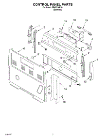 05 - Control Panel parts for Whirlpool Range GR465LXKS0 from AppliancePartsPros.com