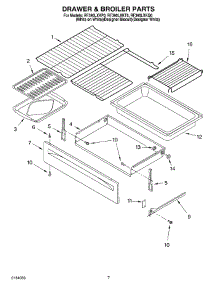 05 - Drawer And Broiler, Optional parts for Whirlpool Range RF390LXKQ0 from AppliancePartsPros.com