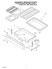 05 - Drawer And Broiler parts for Whirlpool Range SF387LEKT0 from AppliancePartsPros.com