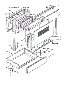 Door And Drawer parts for Whirlpool Range GJP84800 from AppliancePartsPros.com