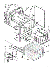 Oven Chassis parts for Whirlpool Range GJP84800 from AppliancePartsPros.com