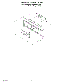 03 - Control Panel parts for Whirlpool Range RS696PXGB9 from AppliancePartsPros.com