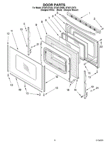 06 - Door, Optional parts for Whirlpool Range SF387LEKB0 from AppliancePartsPros.com