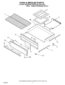 05 - Oven And Broiler parts for Whirlpool Range SF325LEKW0 from AppliancePartsPros.com