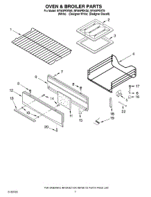 05 - Oven And Broiler parts for Whirlpool Range SF303PEKT0 from AppliancePartsPros.com