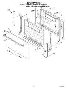 06 - Door, Optional parts for Whirlpool Range SF303PEKT0 from AppliancePartsPros.com