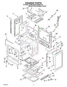 04 - Chassis parts for Whirlpool Range SF380LEKQ0 from AppliancePartsPros.com