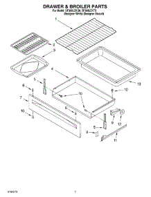 05 - Drawer And Broiler parts for Whirlpool Range SF380LEKQ0 from AppliancePartsPros.com