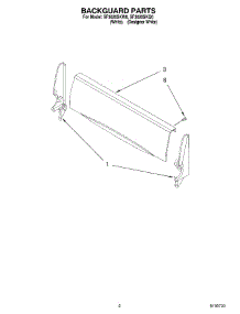 02 - Backguard parts for Whirlpool Range SF3020SKW0 from AppliancePartsPros.com