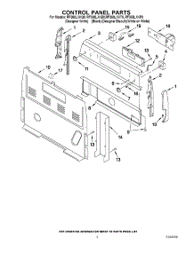 02 - Control Panel Parts parts for Whirlpool Range RF388LXKP0 from AppliancePartsPros.com