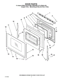 04 - Door Parts parts for Whirlpool Range RF388LXKP0 from AppliancePartsPros.com