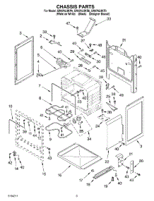 03 - Chassis parts for Whirlpool Range GR470LXKP0 from AppliancePartsPros.com