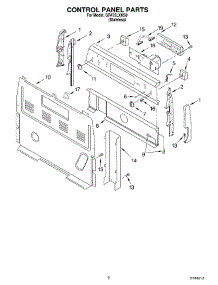 02 - Control Panel parts for Whirlpool Range GR475LXKS0 from AppliancePartsPros.com