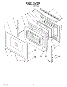 04 - Door parts for Whirlpool Range GR475LXKS0 from AppliancePartsPros.com