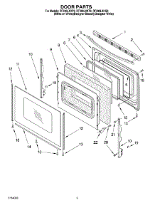 04 - Door parts for Whirlpool Range RF390LXKP0 from AppliancePartsPros.com