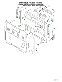02 - Control Panel parts for Whirlpool Range GR460LXKT0 from AppliancePartsPros.com