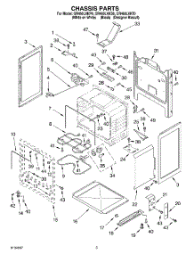 03 - Chassis parts for Whirlpool Range GR460LXKB0 from AppliancePartsPros.com