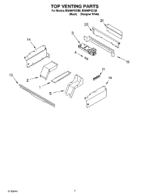 05 - Top Venting parts for Whirlpool Range RS696PXGQ8 from AppliancePartsPros.com