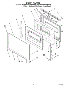 05 - Door, Optional parts for Whirlpool Range RF362BXKT0 from AppliancePartsPros.com