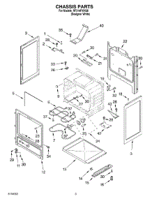03 - Chassis parts for Whirlpool Range RF314PXKQ0 from AppliancePartsPros.com