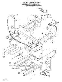 03 - Manifold parts for Whirlpool Range SF369LEKQ0 from AppliancePartsPros.com